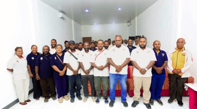 Foto bersama Pengurus KONI Papua Tengah usai Rapat Koordinasi. (Foto:Humas David Iyai)