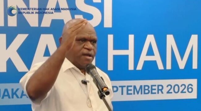 Menteri HAM, Natalius Pigai. 
