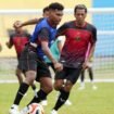 Gelandang Persipura, Markus Madjar saat berlatih bersama tim. (Foto: Media Officer Persipura)