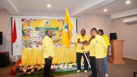 Joni Nehemia Pakage Terpilih Aklamasi Memimpin Golkar Kabupaten Nabire Periode 2026–2031. (Foto: Kristin Rejang/Sasagupapua.com)