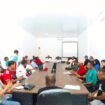 Suasana Rapat Koordinasi (Rakor) Pengurus Cabang Olahraga (Cabor) di Kantor Koni Papua Tengah. (Foto: David Iyai)