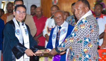 Suasana konferensi wilayah lll Papua yang ke 10, Pdt. Gerardus Bunai, S.Th, M.Th diangkat menjadi Ketua Umum GKII Wilayah III Papua. (Foto: Decky Mote)