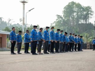 Suasana Apel Gabungan di Lingkup Pemprov Papua Tengah. (Foto: Humas Pemprov Papua Tengah)