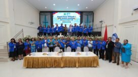 Rapat Kerja Wilayah (Rakerwil) DPW Badan Musyawarah Antar Gereja Nasional (BAMAGNAS) Provinsi Papua Tengah Periode 2025-2030. (Foto: Humas Pemprov Papua Tengah)