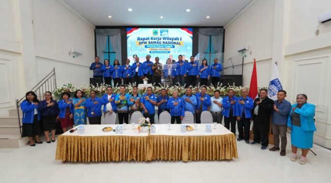 Rapat Kerja Wilayah (Rakerwil) DPW Badan Musyawarah Antar Gereja Nasional (BAMAGNAS) Provinsi Papua Tengah Periode 2025-2030. (Foto: Humas Pemprov Papua Tengah)