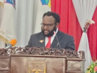 Ketua Fraksi Papua Tengah Sejahtera, Araminus Omaleng. 