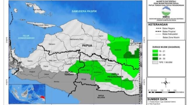 Informasi Durasi Musim. Sumber: BMKG Papua. 