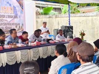 Suasana Sosisliasi Perda Nomor 5 Tahun 2024, di Kelurahan Sempan, Timika, Papua Tengah, Rabu (14/10/2026). (foto:linda)