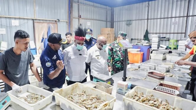 
Kunker ke Timika, Wagup Papua Tengah Deinas Geley Tinjau Sektor Perikanan hingga Fasilitas Pelatihan Kerja
