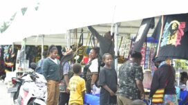 Suasana UMKM dalam kegiatan PRF hari pertama. (Foto: Decky Mote/Panitia PRF)