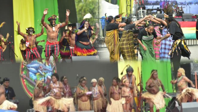 
Harmoni Tarian Pesisir dan Pegunungan Warnai Pembukaan PRF XI Nabire
